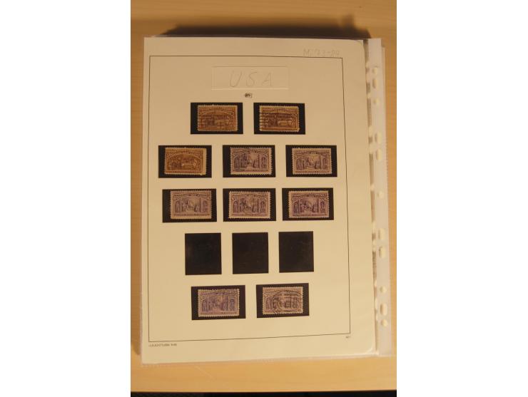 1847/93, gestempelte reichhaltige Sammlung mit Konföderierten Staaten sowie einer ganzen Reihe von zum Teil interessanten Bri