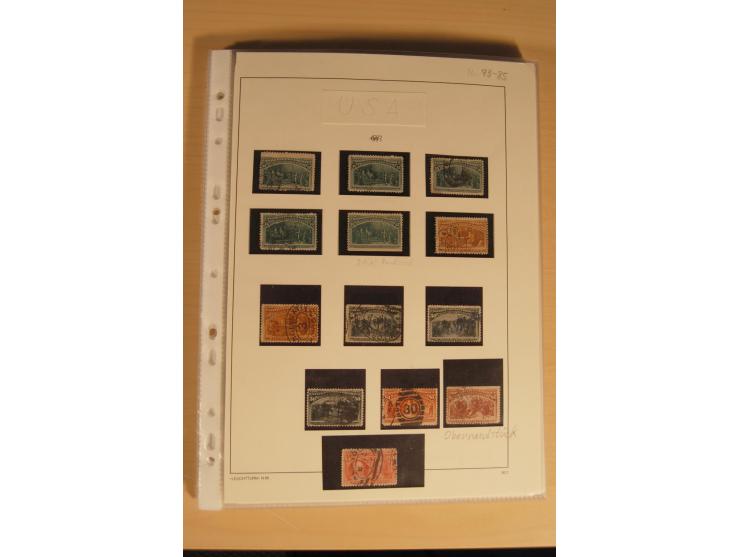 1847/93, gestempelte reichhaltige Sammlung mit Konföderierten Staaten sowie einer ganzen Reihe von zum Teil interessanten Bri