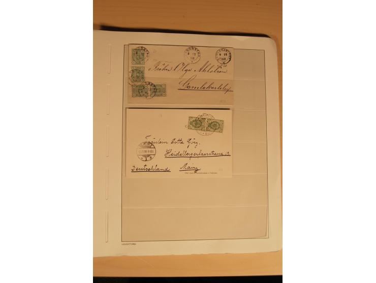 1855/1915 (ca), Dänemark, Finnland, Island und Norwegen, sehr interessante gestempelte Sammlung mit vielen besseren Werten un