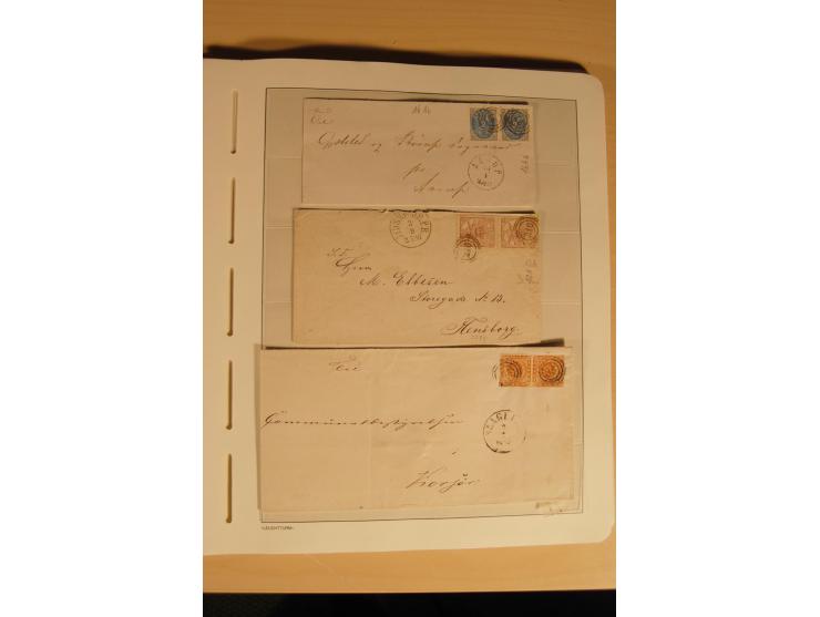 1855/1915 (ca), Dänemark, Finnland, Island und Norwegen, sehr interessante gestempelte Sammlung mit vielen besseren Werten un