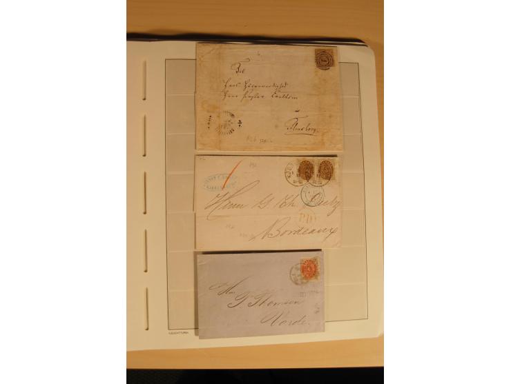 1855/1915 (ca), Dänemark, Finnland, Island und Norwegen, sehr interessante gestempelte Sammlung mit vielen besseren Werten un