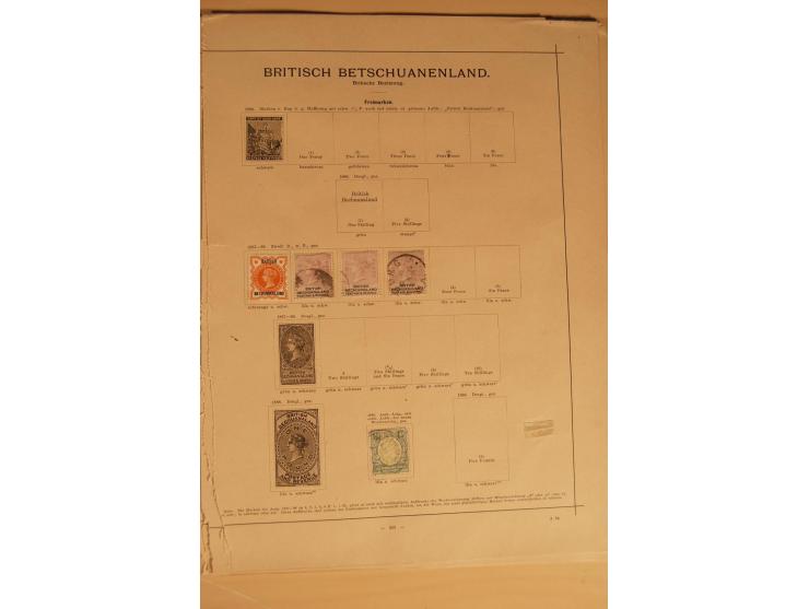 1853/1910 (ca.), ungebrauchte und gestempelte Partie mit besseren Ausgaben auf alten Vordruckblättern