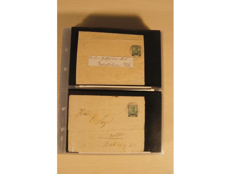 JUDAIKA: 1880/1960 (ca.), interessante Sammlung mit vielen Briefen und Karten, Geldscheinen, Dokumenten etc., dabei Holy Land