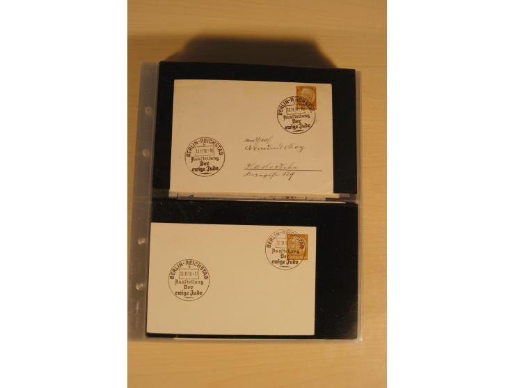 JUDAIKA: 1880/1960 (ca.), interessante Sammlung mit vielen Briefen und Karten, Geldscheinen, Dokumenten etc., dabei Holy Land