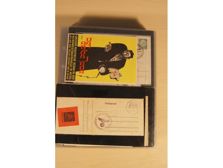 JUDAIKA: 1880/1960 (ca.), interessante Sammlung mit vielen Briefen und Karten, Geldscheinen, Dokumenten etc., dabei Holy Land