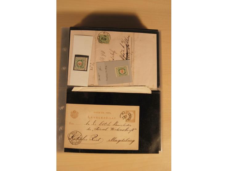 JUDAIKA: 1880/1960 (ca.), interessante Sammlung mit vielen Briefen und Karten, Geldscheinen, Dokumenten etc., dabei Holy Land
