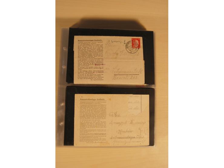 JUDAIKA: 1880/1960 (ca.), interessante Sammlung mit vielen Briefen und Karten, Geldscheinen, Dokumenten etc., dabei Holy Land