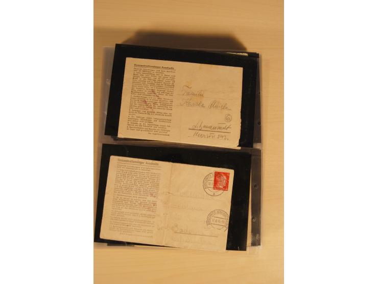 JUDAIKA: 1880/1960 (ca.), interessante Sammlung mit vielen Briefen und Karten, Geldscheinen, Dokumenten etc., dabei Holy Land