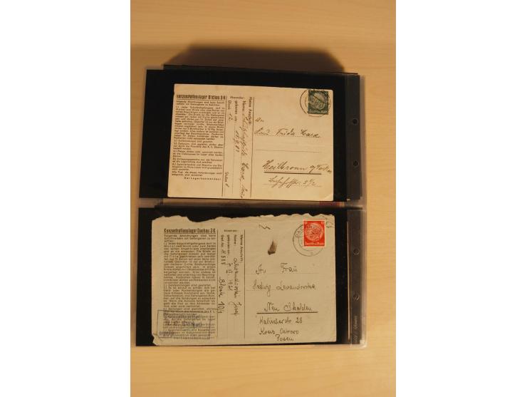 JUDAIKA: 1880/1960 (ca.), interessante Sammlung mit vielen Briefen und Karten, Geldscheinen, Dokumenten etc., dabei Holy Land
