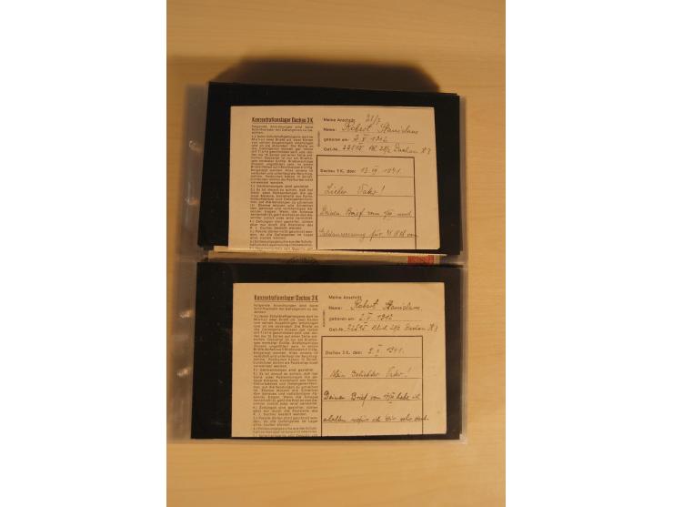 JUDAIKA: 1880/1960 (ca.), interessante Sammlung mit vielen Briefen und Karten, Geldscheinen, Dokumenten etc., dabei Holy Land