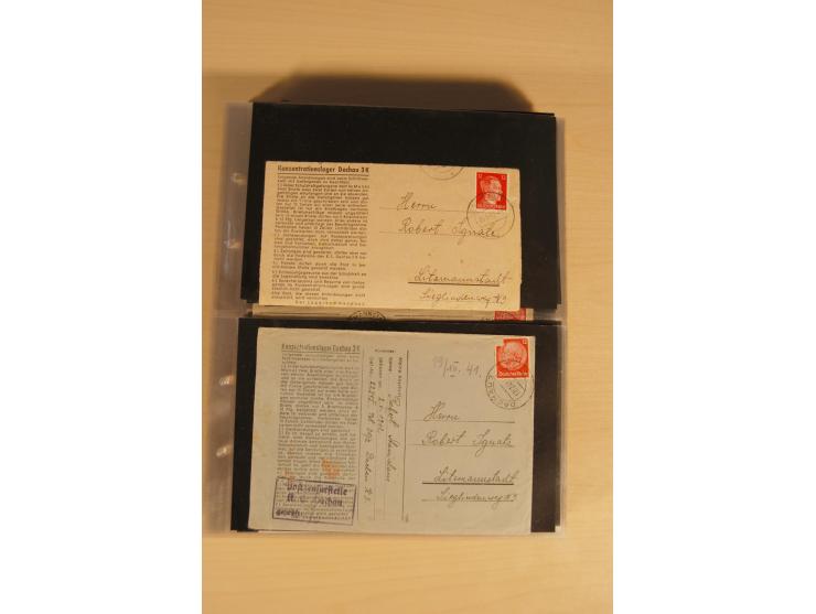 JUDAIKA: 1880/1960 (ca.), interessante Sammlung mit vielen Briefen und Karten, Geldscheinen, Dokumenten etc., dabei Holy Land