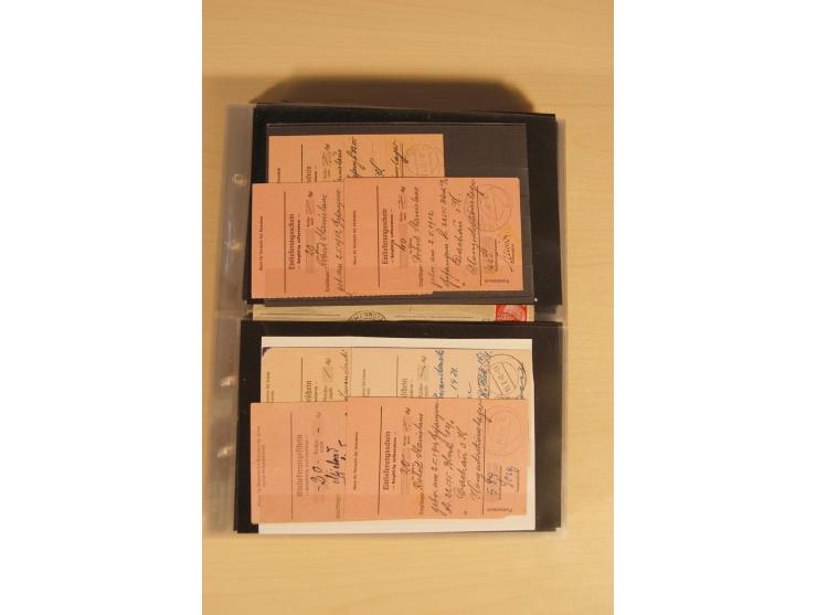 JUDAIKA: 1880/1960 (ca.), interessante Sammlung mit vielen Briefen und Karten, Geldscheinen, Dokumenten etc., dabei Holy Land