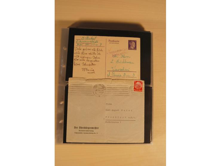 JUDAIKA: 1880/1960 (ca.), interessante Sammlung mit vielen Briefen und Karten, Geldscheinen, Dokumenten etc., dabei Holy Land
