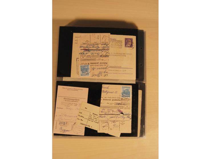 JUDAIKA: 1880/1960 (ca.), interessante Sammlung mit vielen Briefen und Karten, Geldscheinen, Dokumenten etc., dabei Holy Land