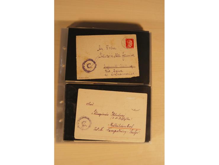 JUDAIKA: 1880/1960 (ca.), interessante Sammlung mit vielen Briefen und Karten, Geldscheinen, Dokumenten etc., dabei Holy Land