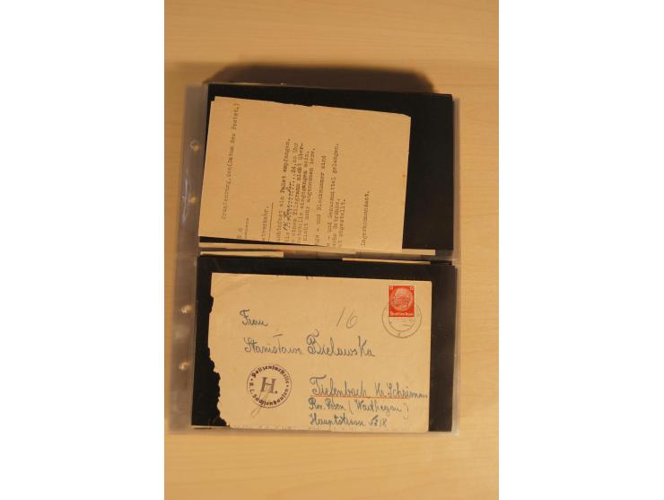JUDAIKA: 1880/1960 (ca.), interessante Sammlung mit vielen Briefen und Karten, Geldscheinen, Dokumenten etc., dabei Holy Land