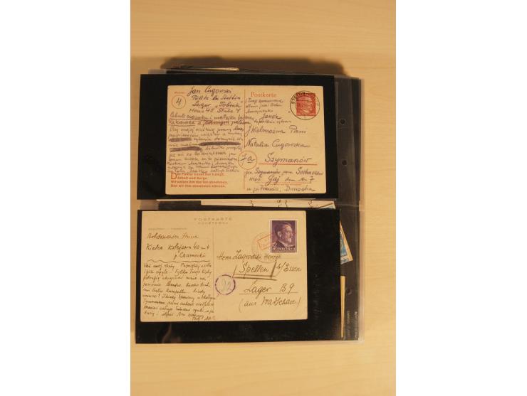 JUDAIKA: 1880/1960 (ca.), interessante Sammlung mit vielen Briefen und Karten, Geldscheinen, Dokumenten etc., dabei Holy Land