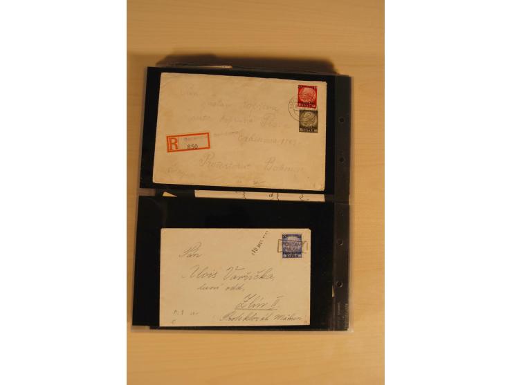 JUDAIKA: 1880/1960 (ca.), interessante Sammlung mit vielen Briefen und Karten, Geldscheinen, Dokumenten etc., dabei Holy Land