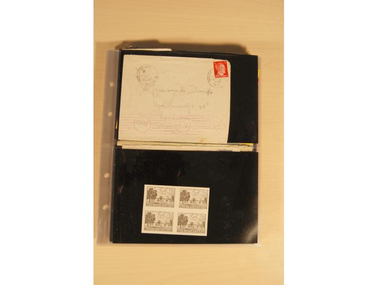 JUDAIKA: 1880/1960 (ca.), interessante Sammlung mit vielen Briefen und Karten, Geldscheinen, Dokumenten etc., dabei Holy Land