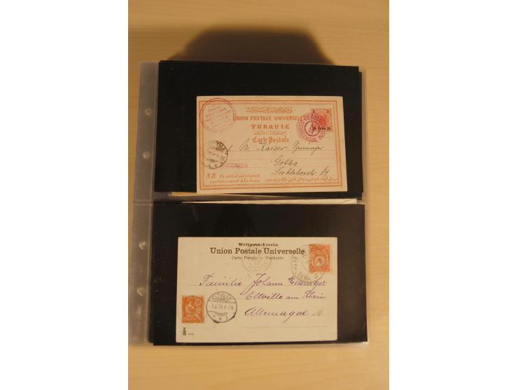 JUDAIKA: 1880/1960 (ca.), interessante Sammlung mit vielen Briefen und Karten, Geldscheinen, Dokumenten etc., dabei Holy Land