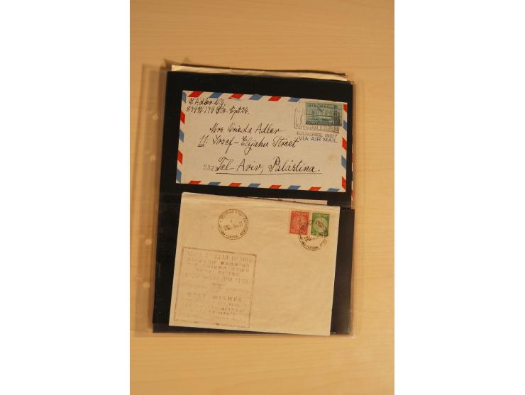 JUDAIKA: 1880/1960 (ca.), interessante Sammlung mit vielen Briefen und Karten, Geldscheinen, Dokumenten etc., dabei Holy Land