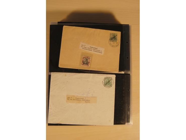 JUDAIKA: 1880/1960 (ca.), interessante Sammlung mit vielen Briefen und Karten, Geldscheinen, Dokumenten etc., dabei Holy Land