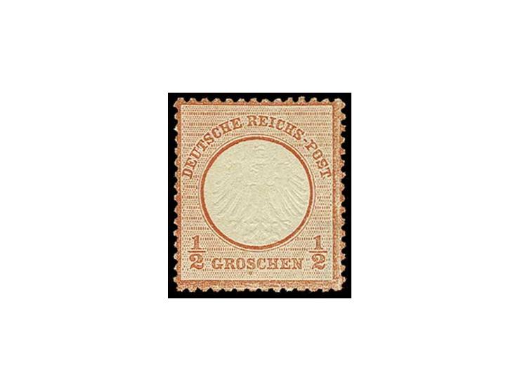 1/2 Gr. ziegelrot, farbfrisch und gut gezähnt, postfrisch, Pracht, sign. Stuckert und Fotoattest Sommer BPP (Mi. 7500,-)