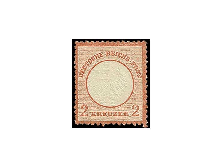 2 Kr. ziegelrot in frischer Farbe, ungebraucht, Pracht, u.a. sign. Senf sowie Fotoattest Brugger BPP (Mi. 800,-)