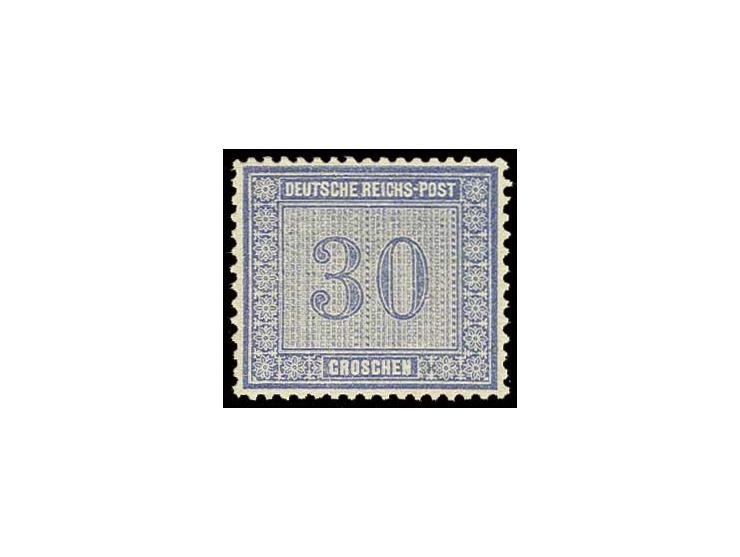 30 Gr. dunkelgraublau, gut zentriert und farbfrisch, postfrisch, Kabinett (Mi. 300,-)