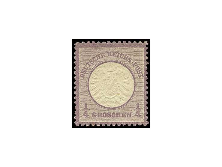 1/4 Gr. grauviolett, farbfrisch und sehr gut geprägt, postfrisch, Pracht (Mi. 300,-)