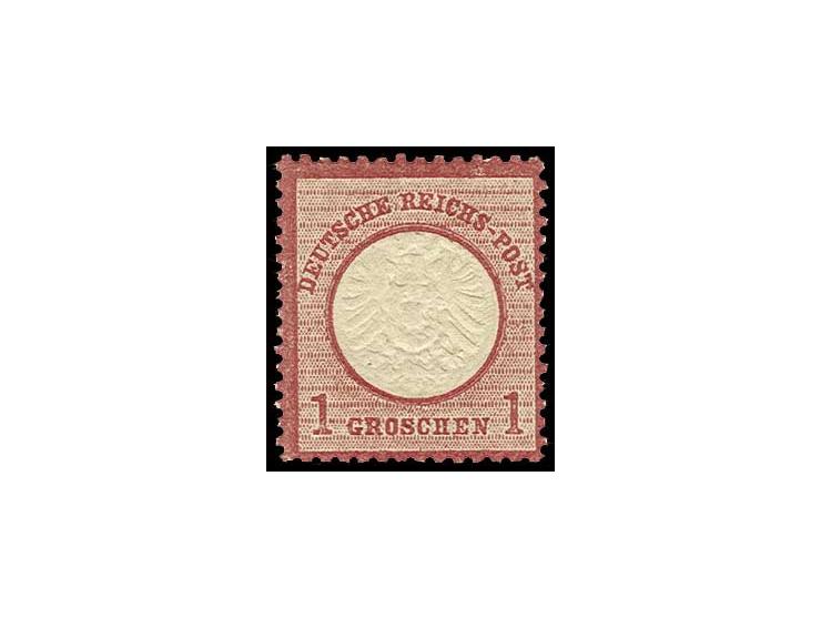 1 Gr. karmin mit kräftiger Prägung, postfrisch, Kabinett, Fotobefund Sommer BPP (Mi. 300,-)