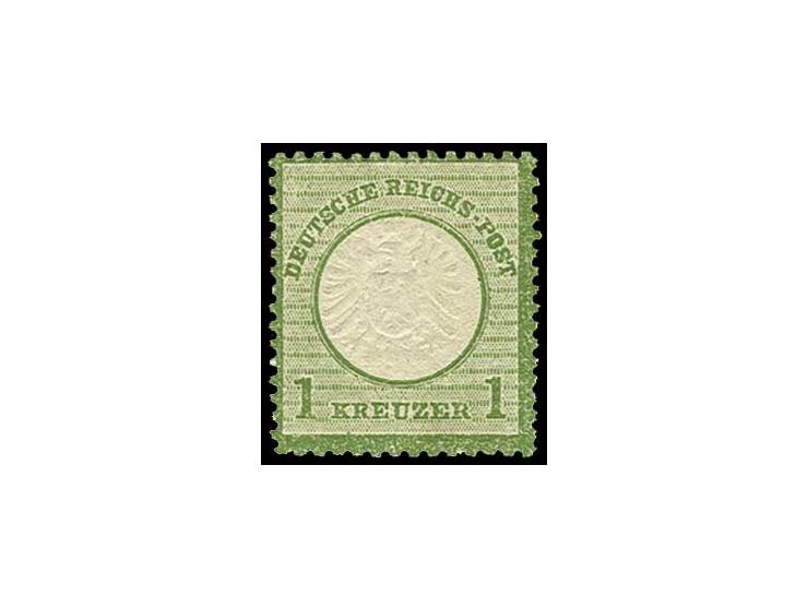 1 Kr. dunkelgrün in frischer Farbe, gut geprägt und gezähnt, postfrisch, Kabinett, Fotoattest Sommer BPP (Mi. 1800,-)