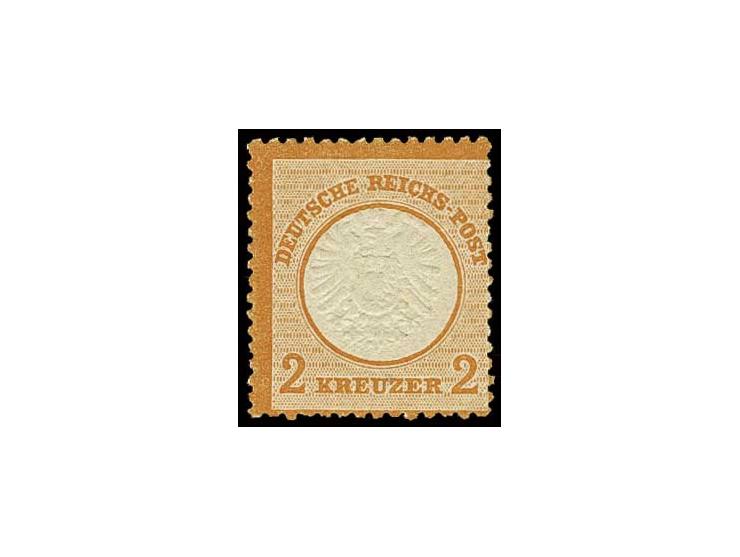 2 Kr. orange, sehr gut geprägt und gezähnt, postfrisch, Pracht, Fotoattest Sommer BPP (Mi. 3000,-)