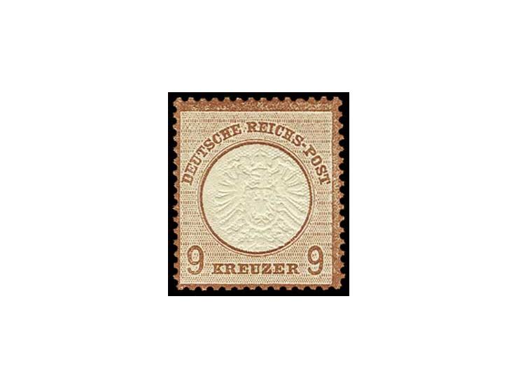 9 Kr. rötlichbraun, tief geprägt und sehr gut gezähnt, postfrisch, Kabinett, Fotoattest Sommer BPP (Mi. 2500,-)