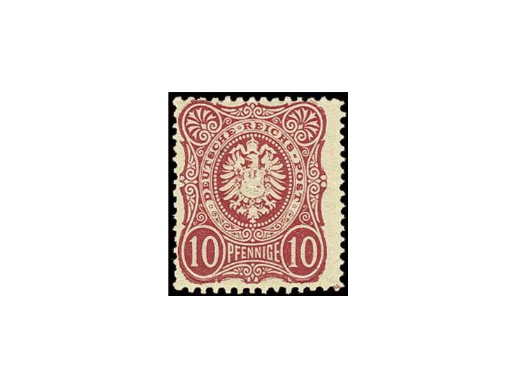 10 Pfge. karmin, postfrisch, Pracht, Fotobefund Wiegand BPP (Mi. 400,-)