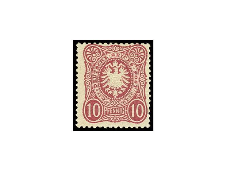 10 Pfge. lebhaftrotkarmin, postfrisch, Pracht, u.a. sign. Pfenninger (Mi. 750,-)