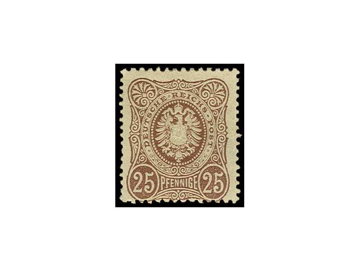 25 Pfge. rötlichbraun, ungebraucht, Pracht, sign. Zenker BPP (Mi. 650,-)
