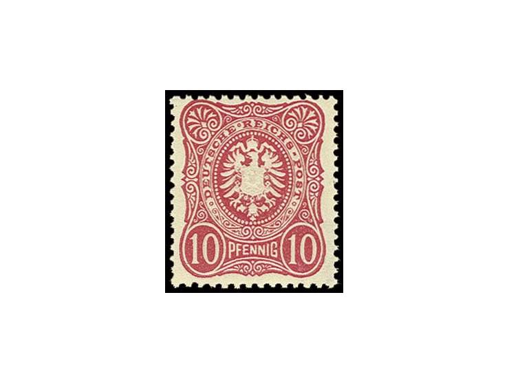 10 Pfg. rosarot, sehr farbfrisch und gut gezähnt, postfrisch, Kabinett, sign. Bühler und Fotobefund Zenker BPP (Mi. 1600,-)