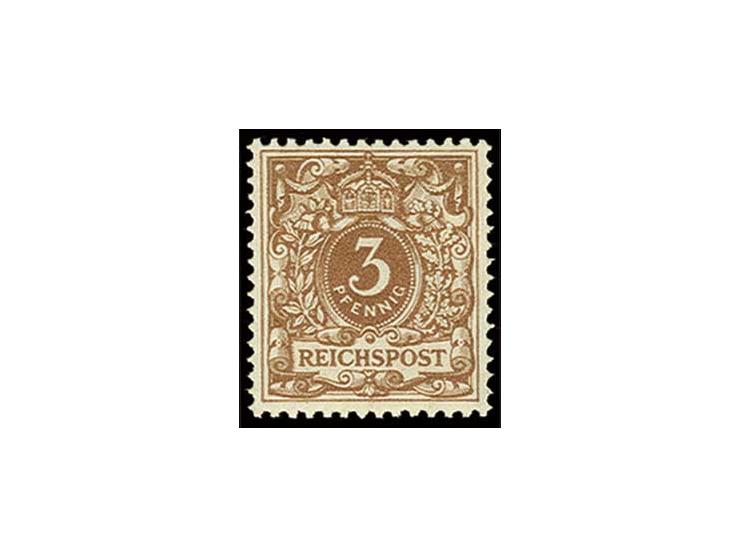 3 Pfg. braun und gelbbraun, postfrisch, Pracht, sign. Zenker BPP (Mi. 500,-)