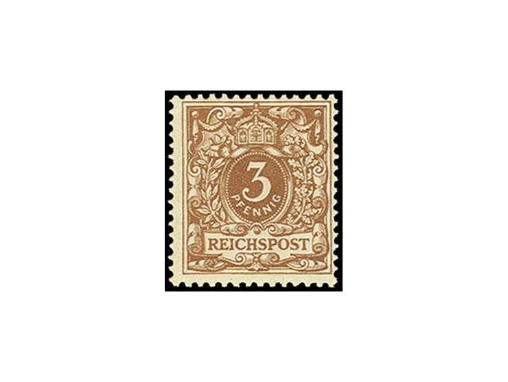 3 Pfg. rötlichocker, postfrisch, Kabinett, Fotobefund Zenker BPP (Mi. 500,-)