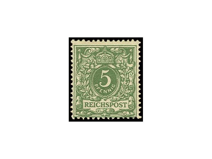 5 Pfg. gelblichgrün, postfrisch, Pracht, sign. Zenker BPP (Mi. 800,-)