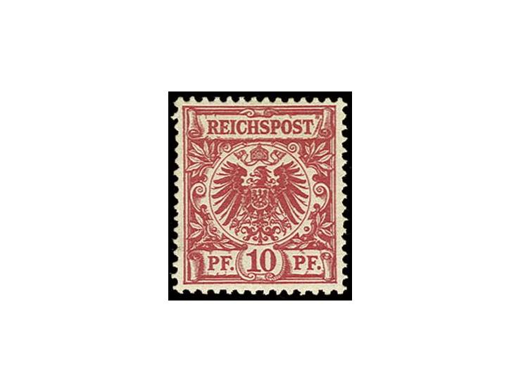 10 Pfg. mittelrot, postfrisch, Kabinett, sign. Wiegand BPP (Mi. 1200,-)