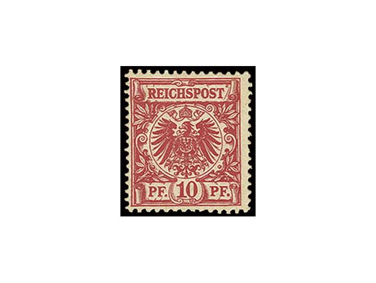 10 Pfg. bräunlichrot, postfrisch, minimal getönt, sonst einwandfrei, unsign. mit Fotoattest Wiegand BPP (Mi. 1200,-)