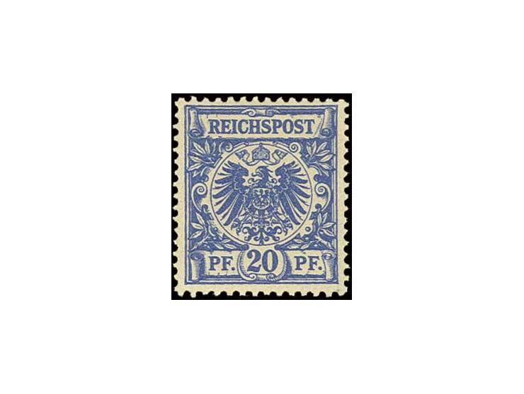 20 Pfg. blau, postfrisch, Kabinett, sign. Zenker BPP (Mi. 550,-)