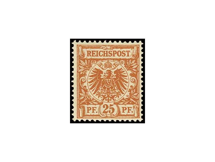 25 Pfg. rotorange in dunkler Nuance, postfrisch, Kabinett, Fotobefund Wiegand BPP