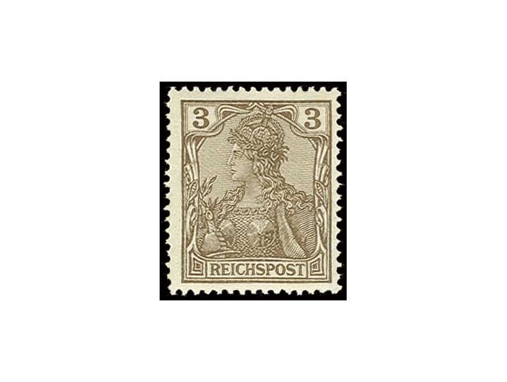 3 Pfg. dunkelorangebraun, postfrisch, Kabinett, sign. Dr. Hufstetter BPP (Mi. 440,-)