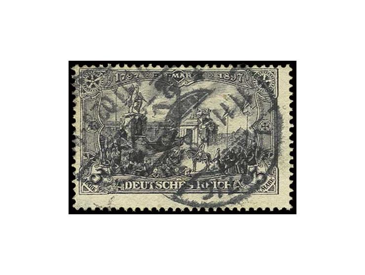 3 M. violettschwarz mit Stempel "LEIPZIG 11.11.02", Kabinett, doppelt sign. Jäschke-L. BPP (Mi. 1300,-)
