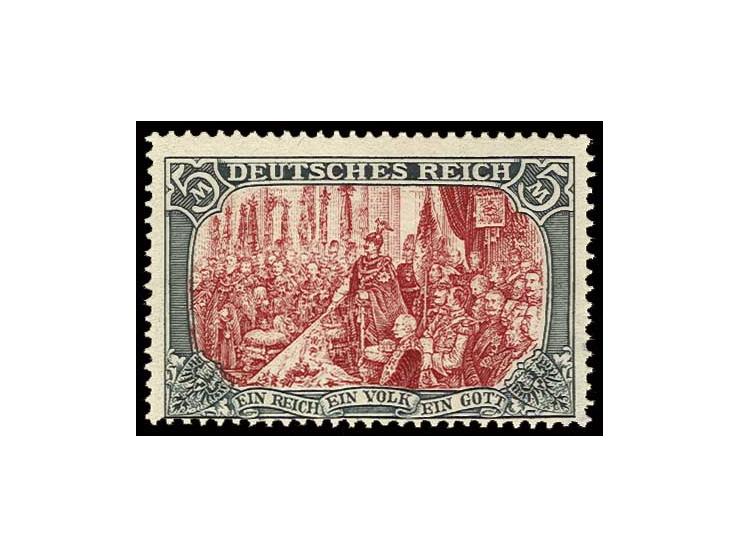 5 M., gelblichrot quarzend, postfrisch, Kabinett, u.a. doppelt sign. Jäschke BPP (Mi. 900,-)