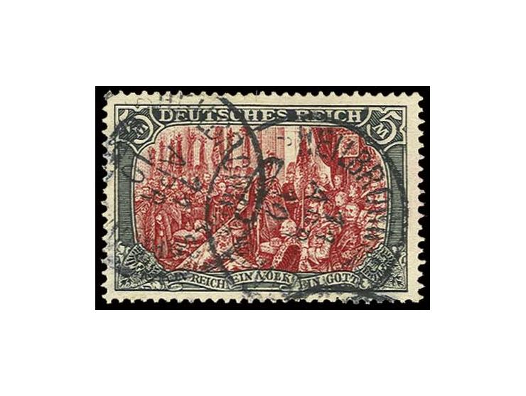 5 M. mit sauberem Stempel "HEILBRONN 11 APR 10", Pracht, doppelt sign. Jäschke BPP (Mi. 450,-) (ex Sammlung Gubito)