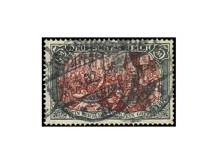 5 M. in Zwischentype, sauber gestempelt, Kabinett, Fotoattest Jäschke-L. BPP (ex Sammlung Gubito)